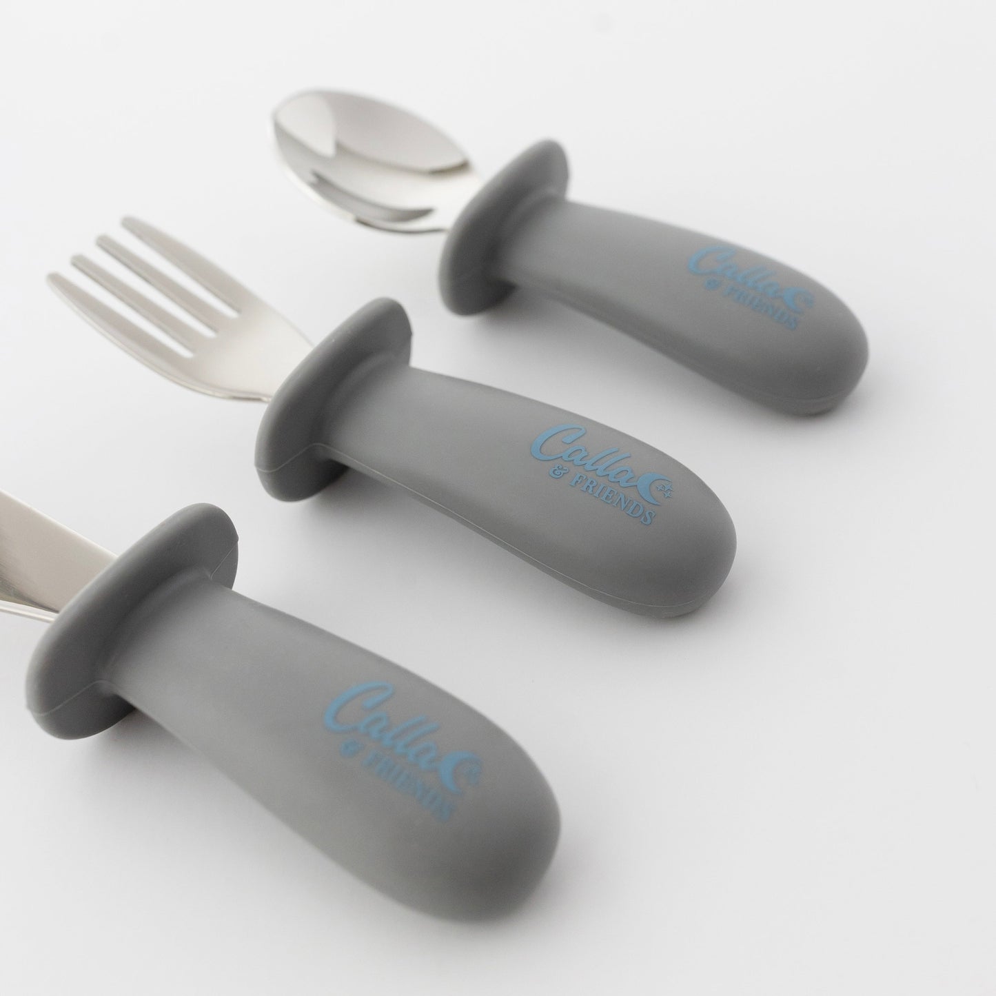 Silicone & Stainless Steel Toddler Utensil Set