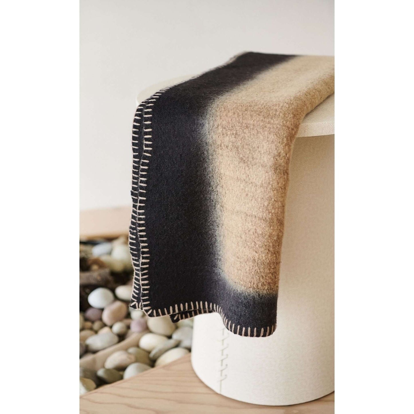 Handwoven Brown Siro Soft Merino Throw Blanket