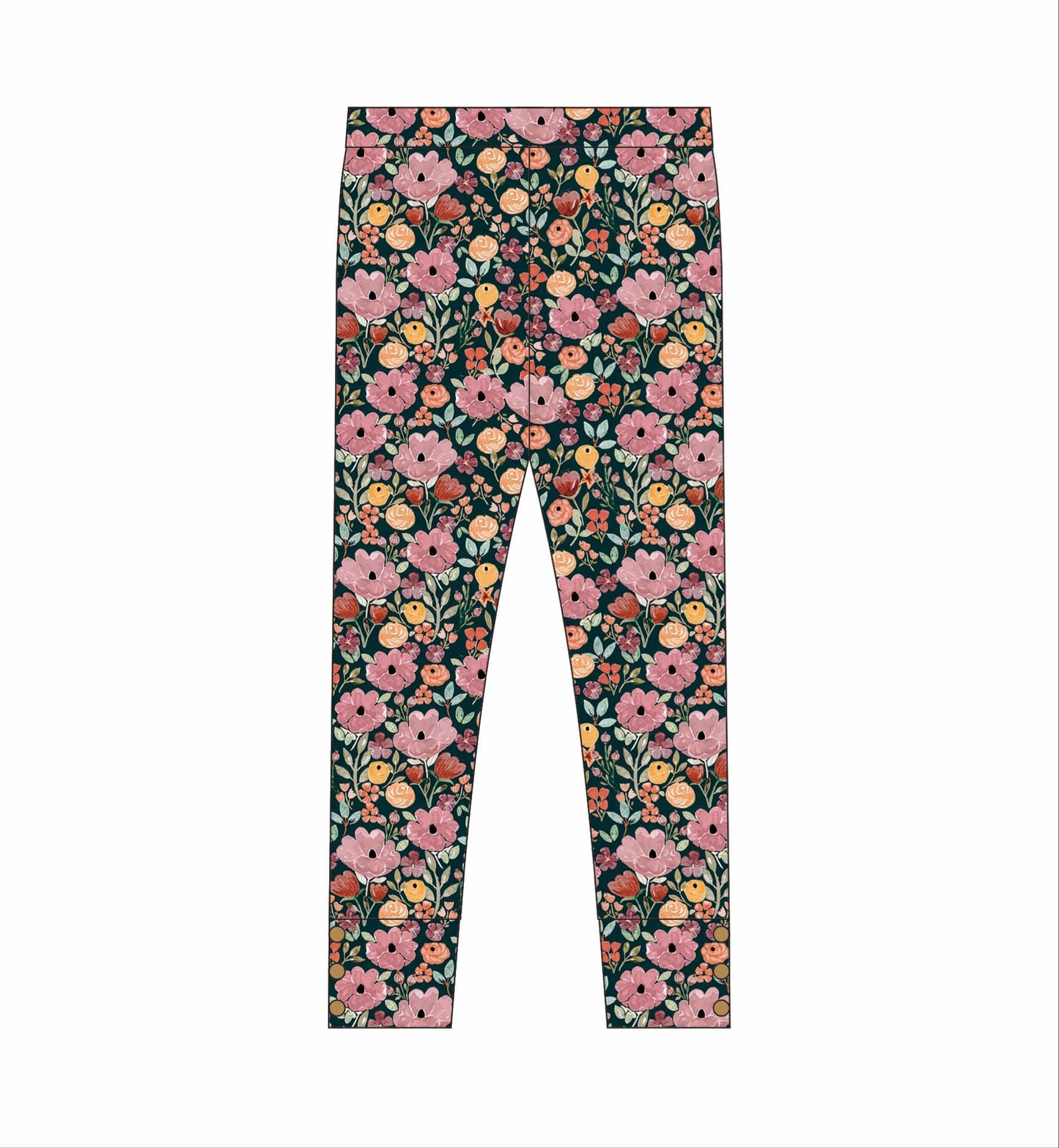 Burnt Orange Floral Fall Adele Set (Short or Long Sleeve) Preorder