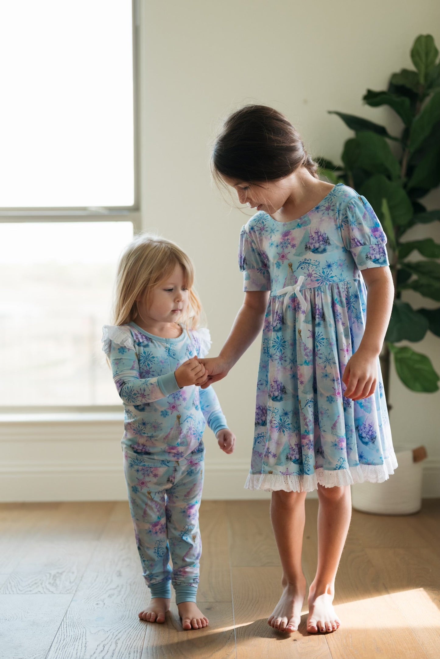 Snow Queen Long Sleeve Ruffle Lounge Set