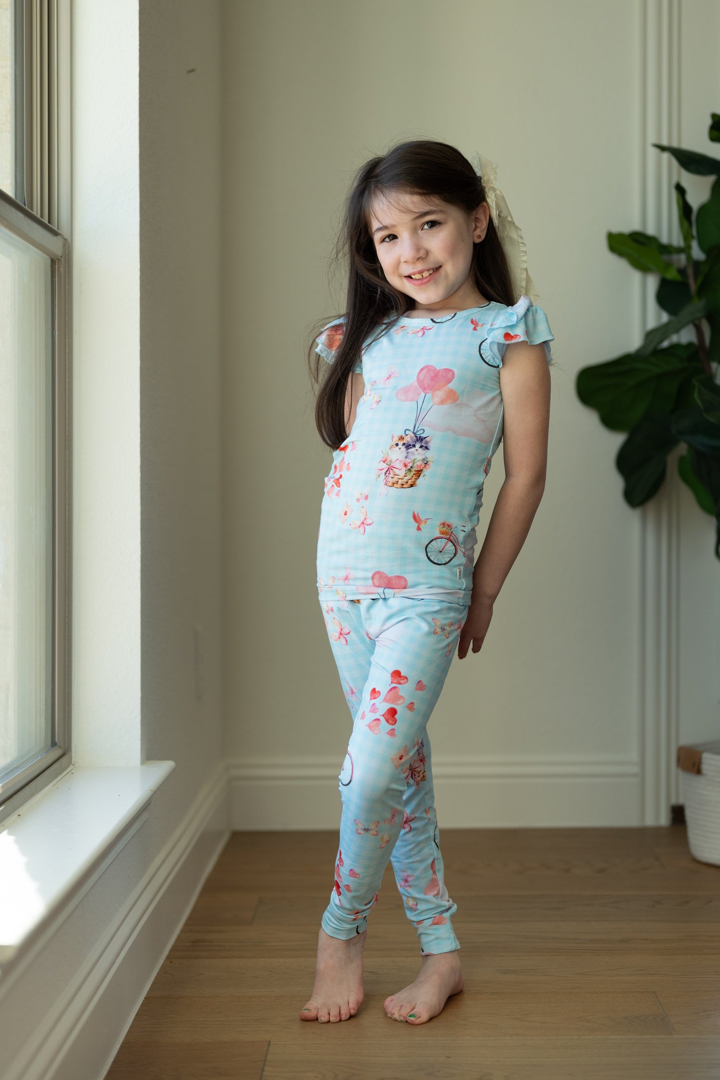 Love Is In The Air Ruffle Sleeve Lounge Set