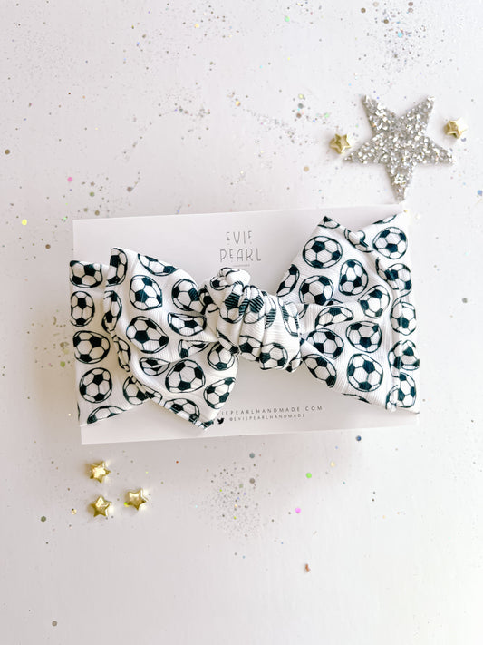 Soccer Baby Bow Turban