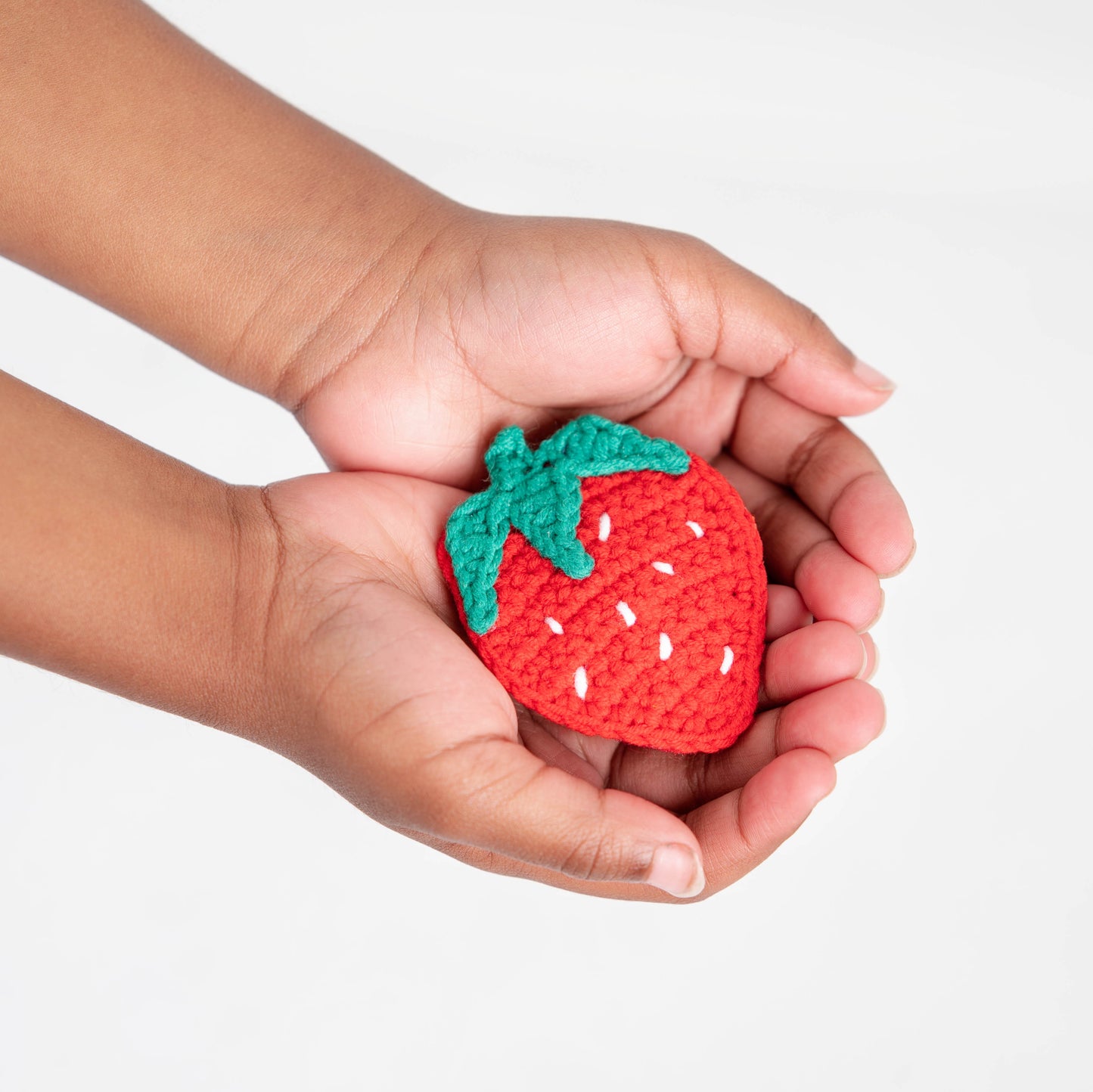 Crochet Strawberry Hair Clip