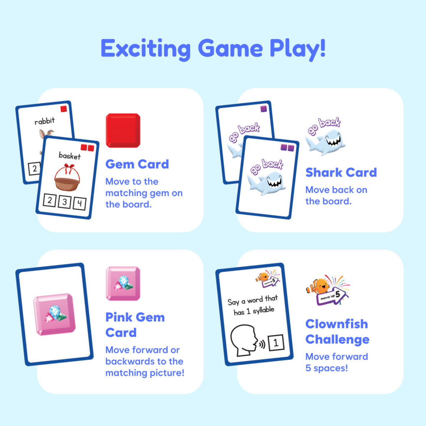 Squishyland Reading Board Game