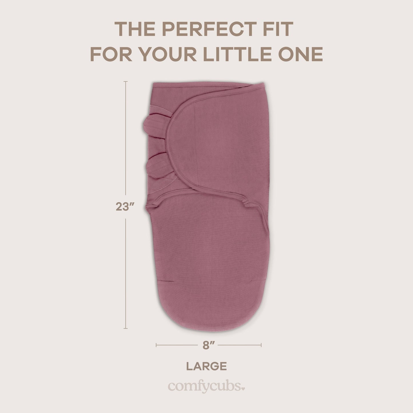 Easy Swaddle Blankets in Blush, Mauve, Mulberry, Pack of 3