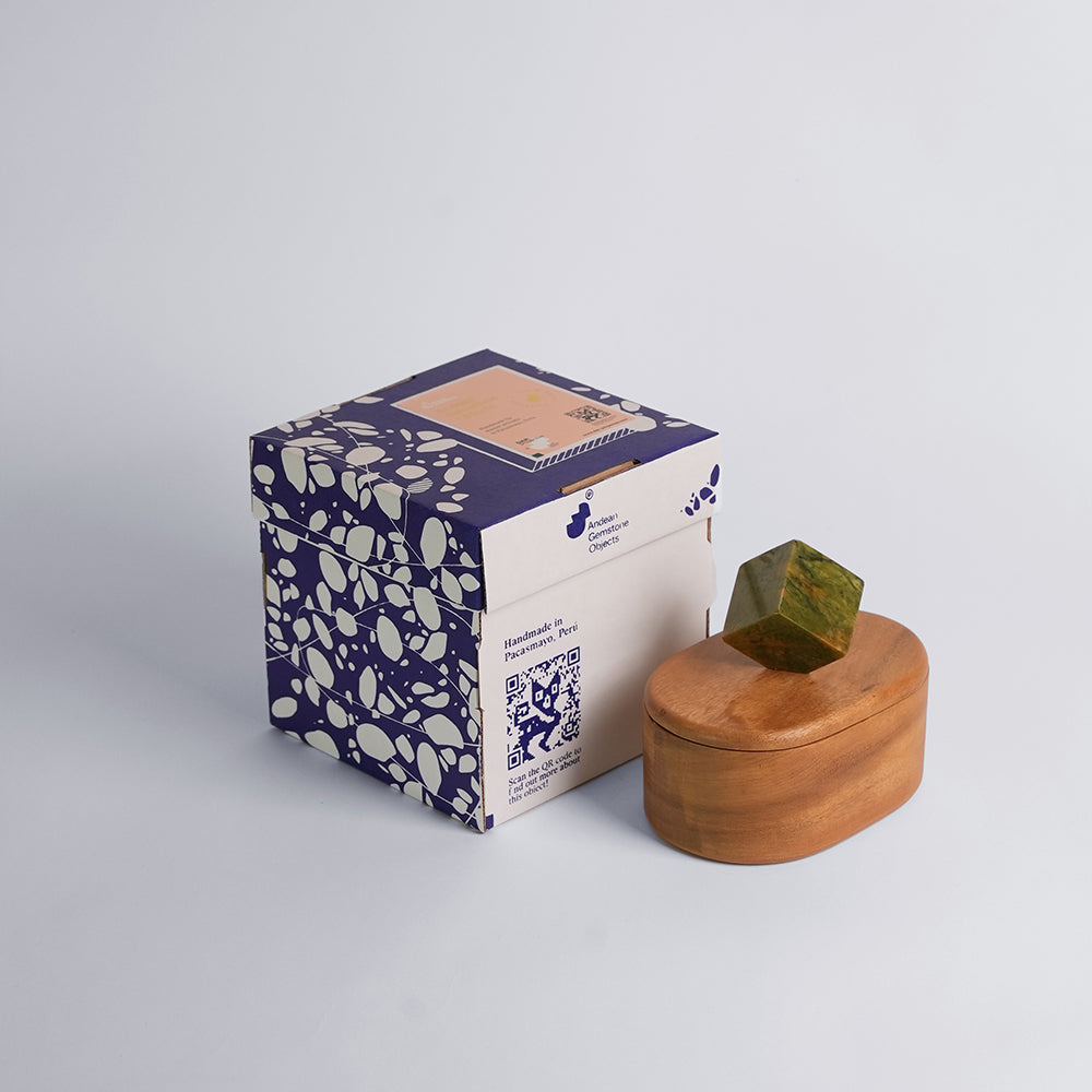 Oval Jewel Box - Serpentine