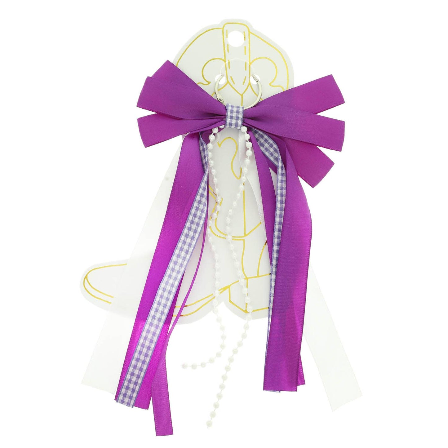 Gameday Bow Ribbon Cowboy Boot Charm