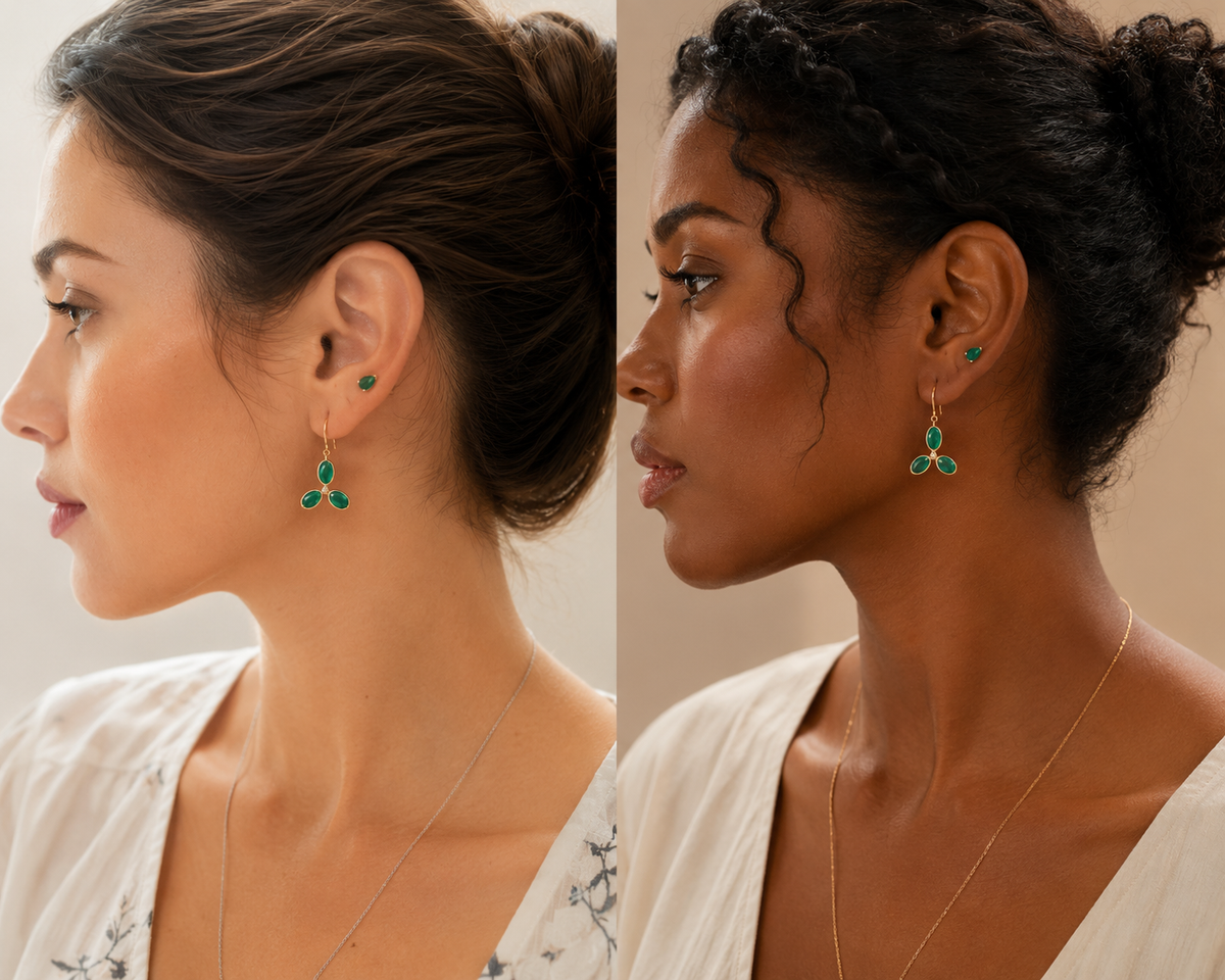 Emerald Radiance Earrings