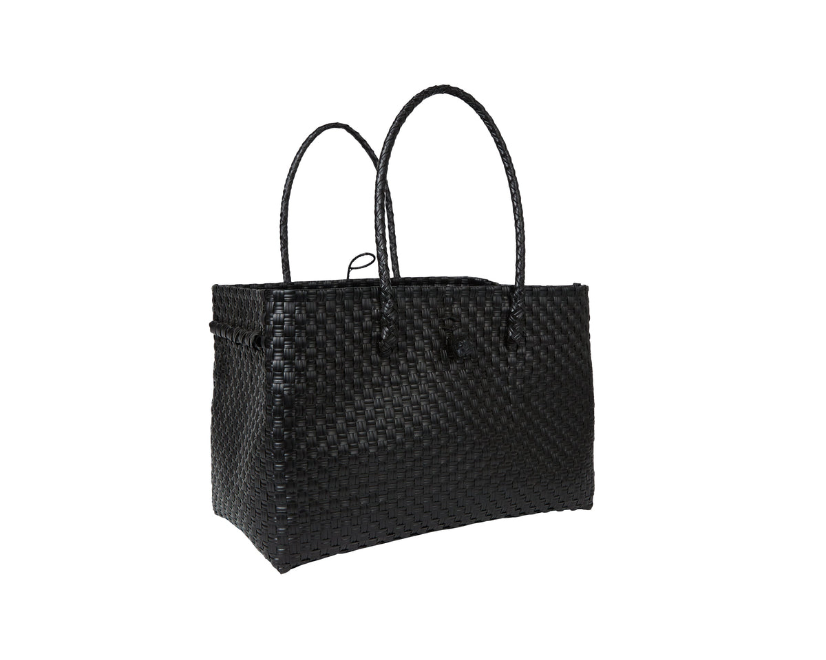 The Midi Piper Handwoven Tote · Recycled Plastic
