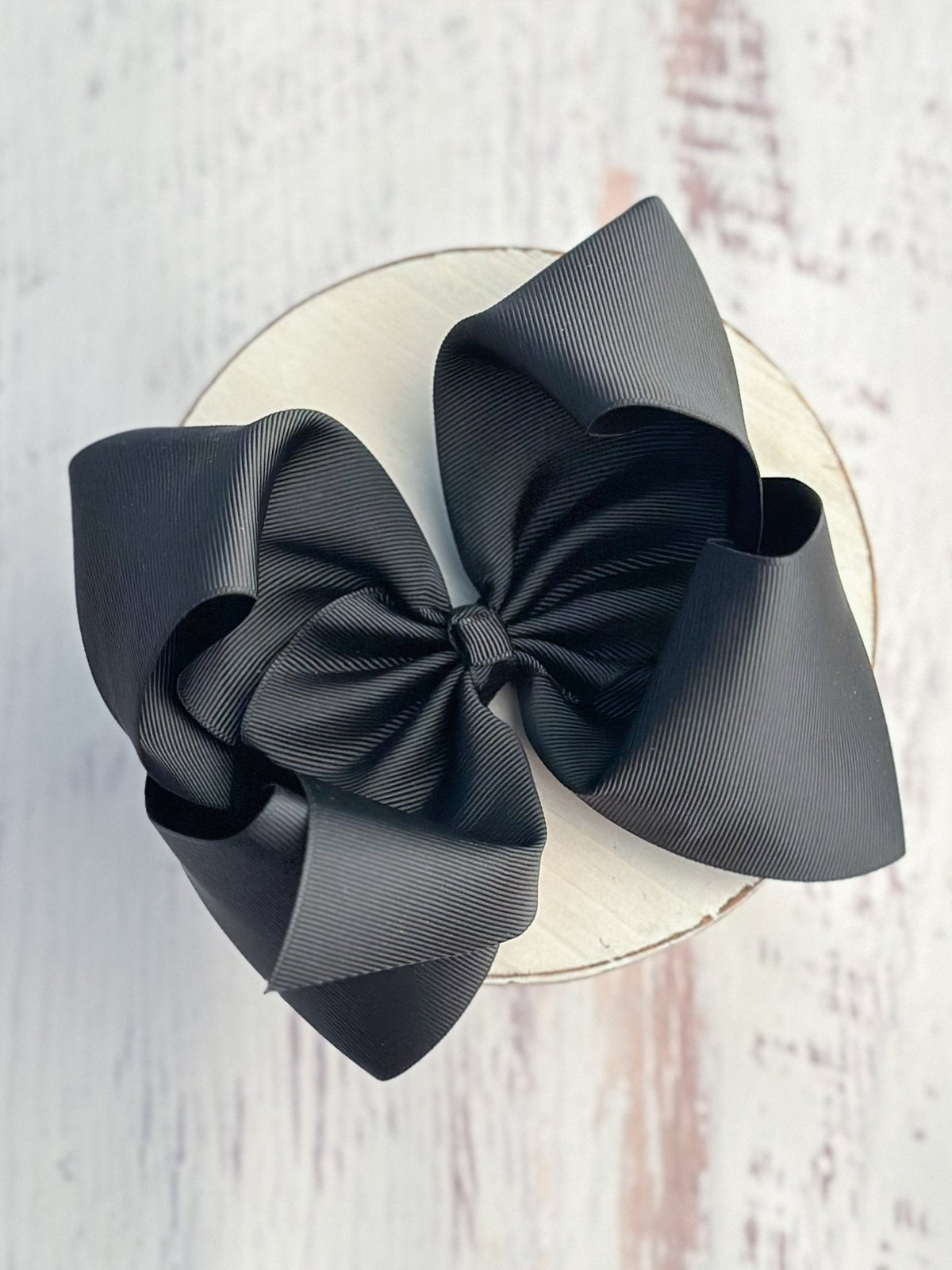 Texas Size Grosgrain Hair Bow - Alligator Clip - 6.5" - 36 colors