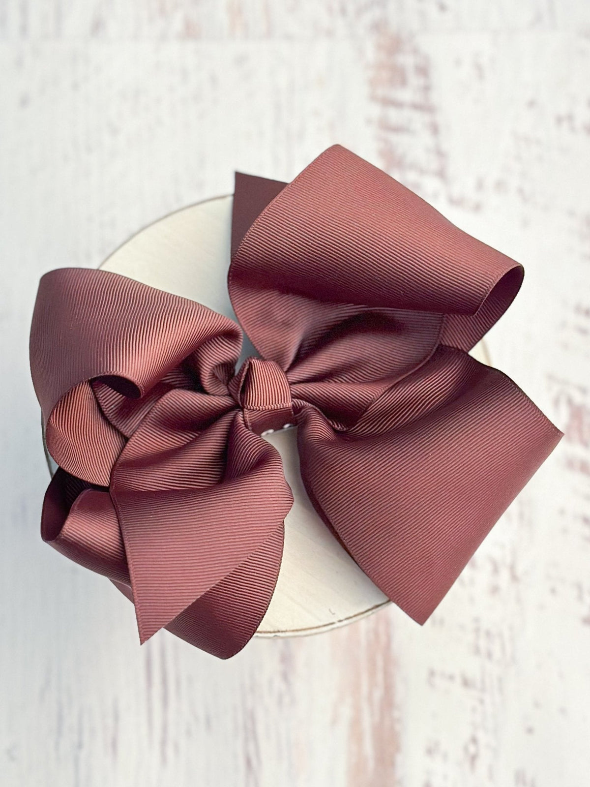 Texas Size Grosgrain Hair Bow - Alligator Clip - 6.5" - 36 colors