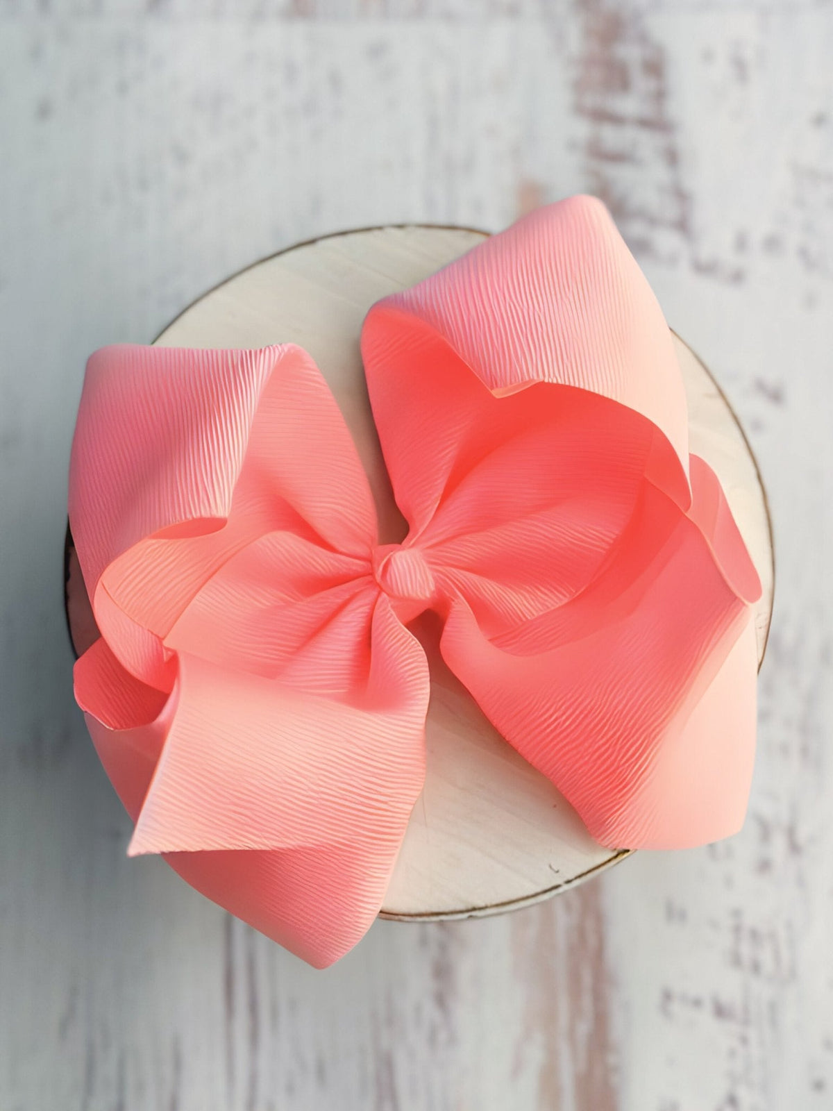 Texas Size Grosgrain Hair Bow - Alligator Clip - 6.5" - 36 colors