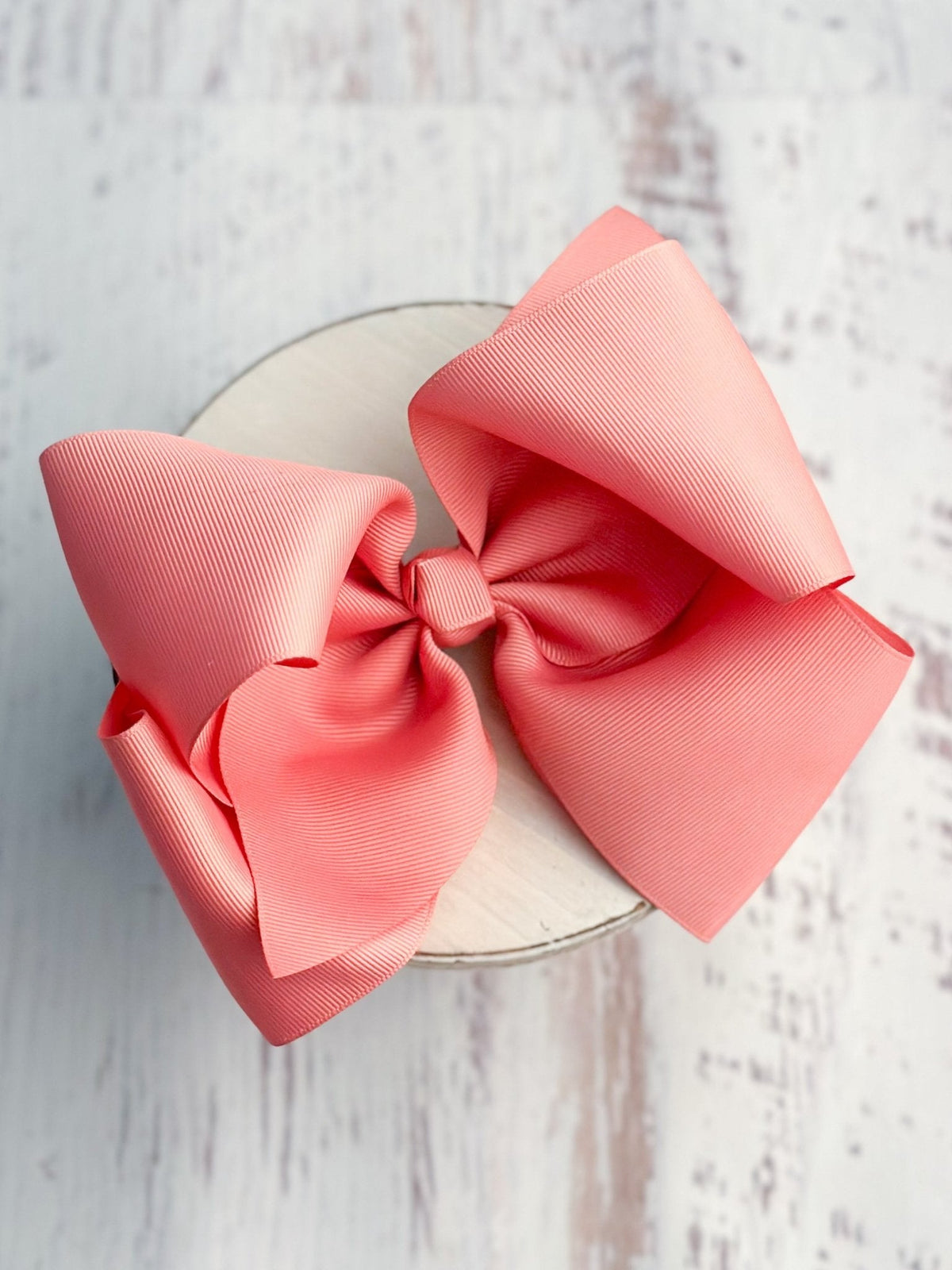 Texas Size Grosgrain Hair Bow - Alligator Clip - 6.5" - 36 colors