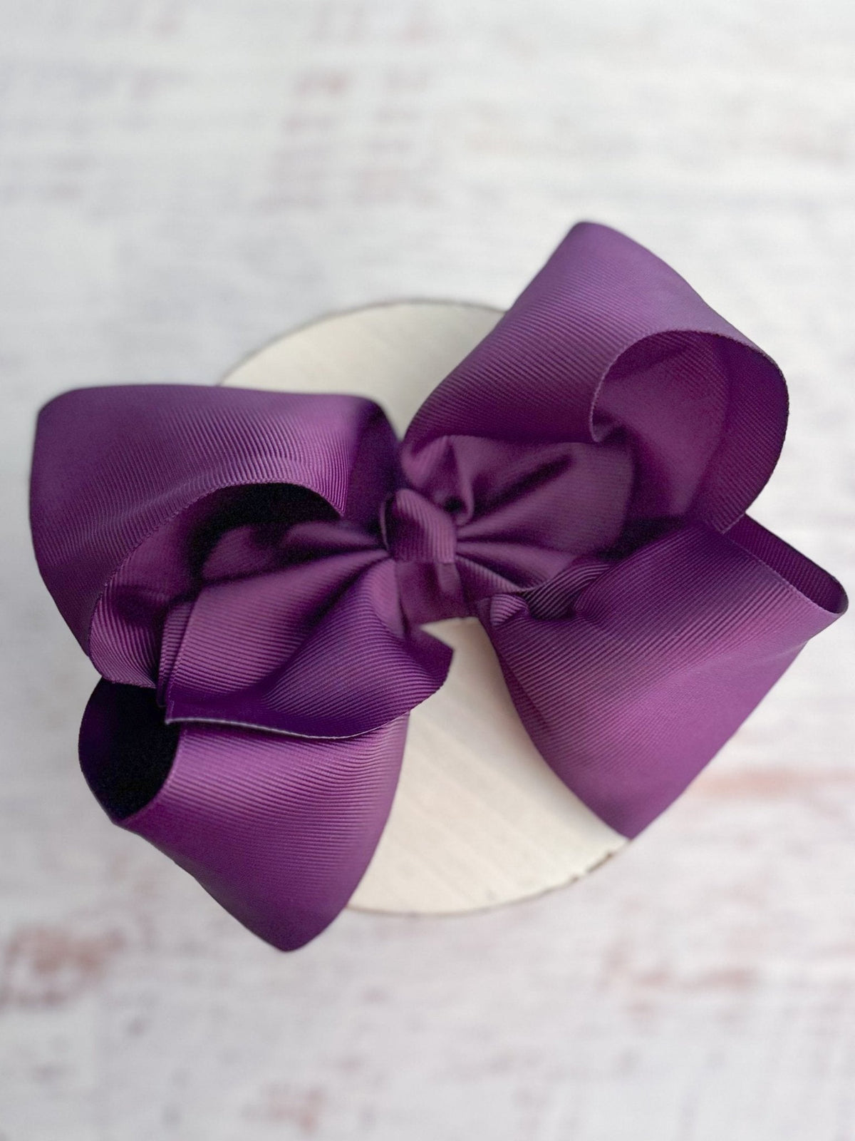 Texas Size Grosgrain Hair Bow - Alligator Clip - 6.5" - 36 colors