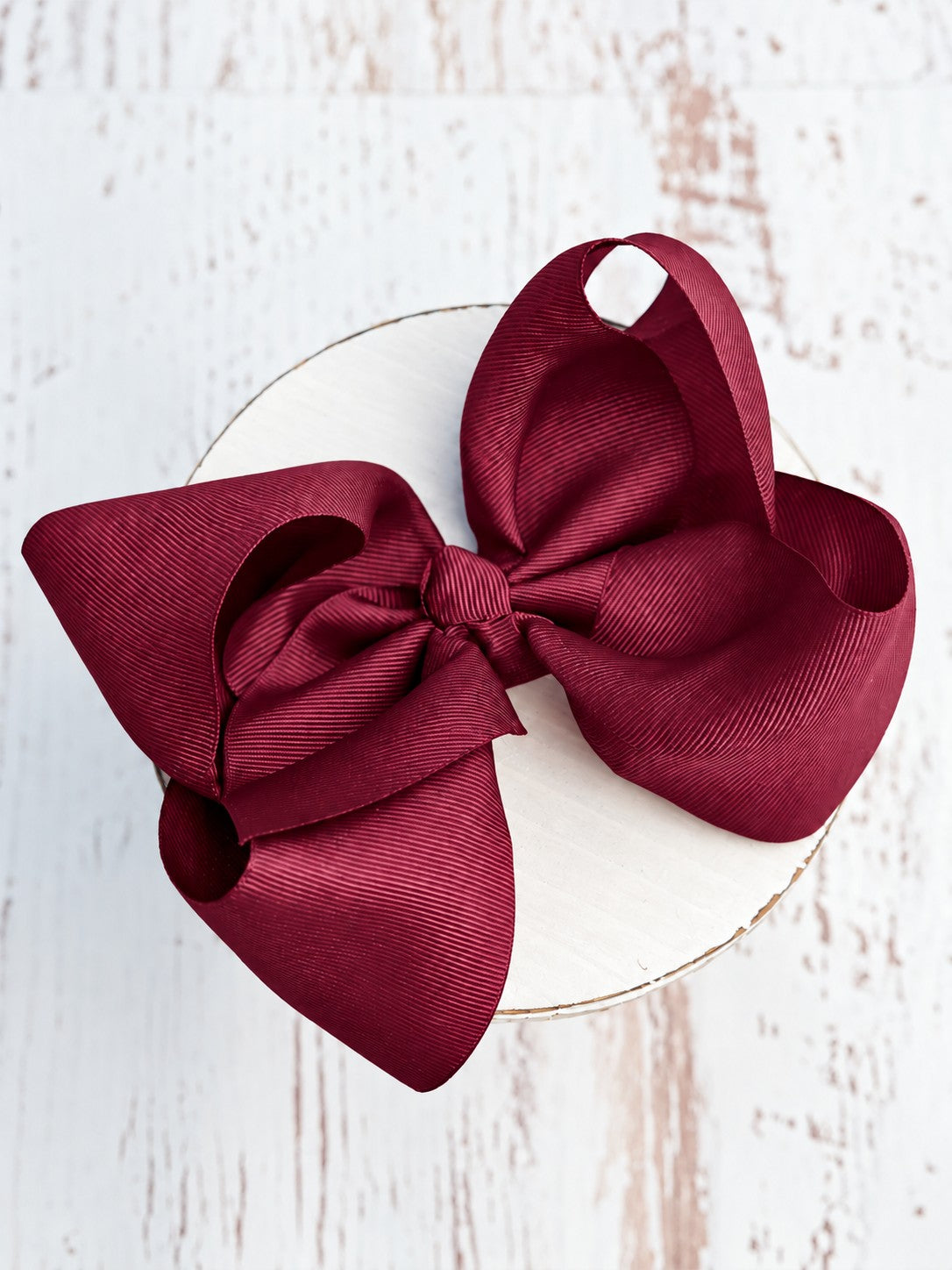 Texas Size Grosgrain Hair Bow - Alligator Clip - 6.5" - 36 colors