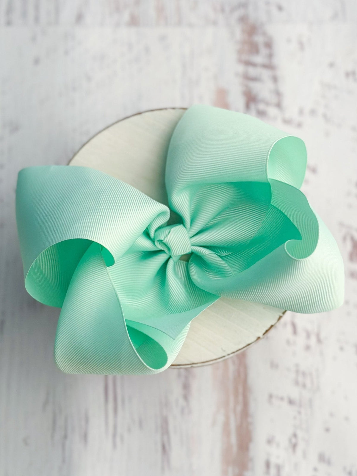 Texas Size Grosgrain Hair Bow - Alligator Clip - 6.5" - 36 colors