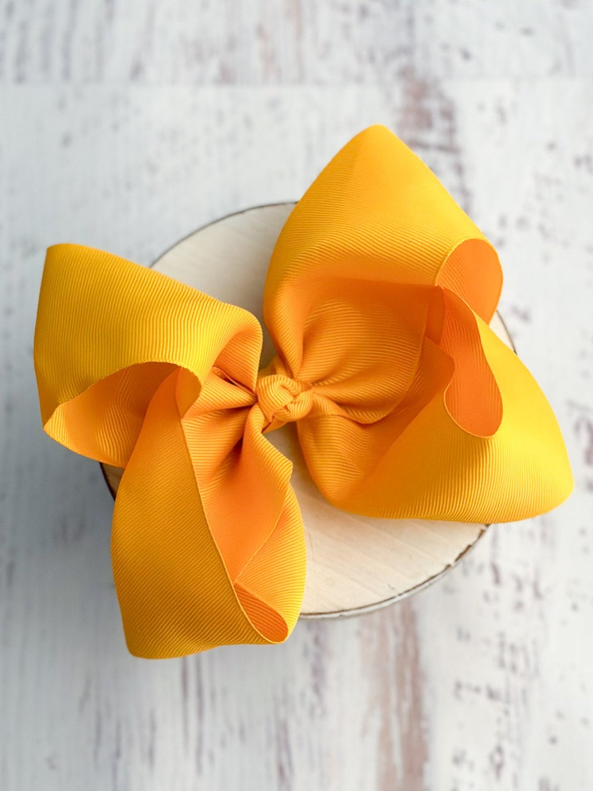 Texas Size Grosgrain Hair Bow - Alligator Clip - 6.5" - 36 colors