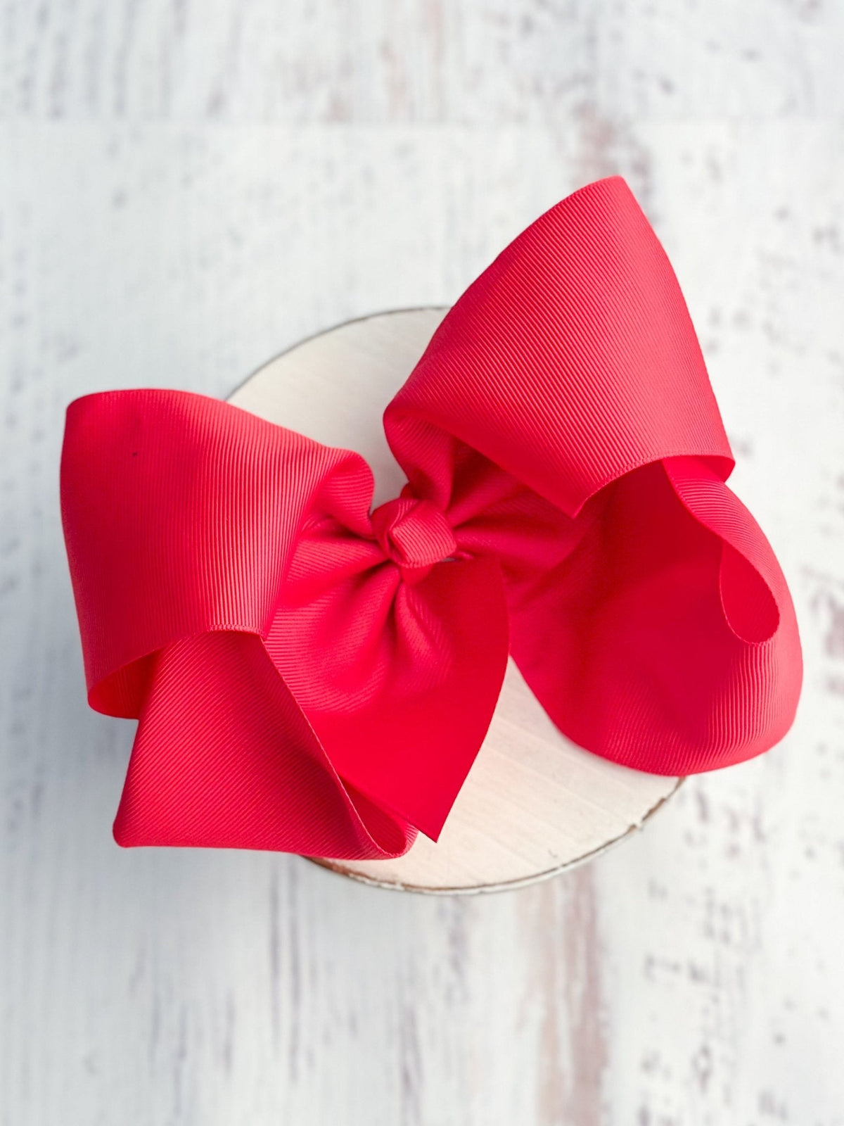 Texas Size Grosgrain Hair Bow - Alligator Clip - 6.5" - 36 colors