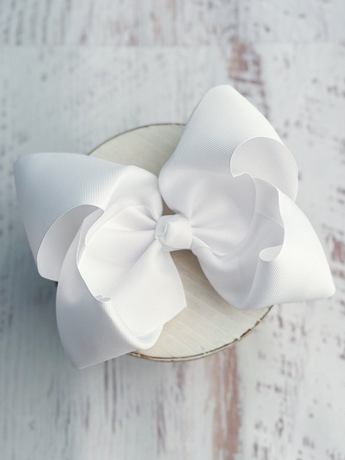 Texas Size Grosgrain Hair Bow - Alligator Clip - 6.5" - 36 colors
