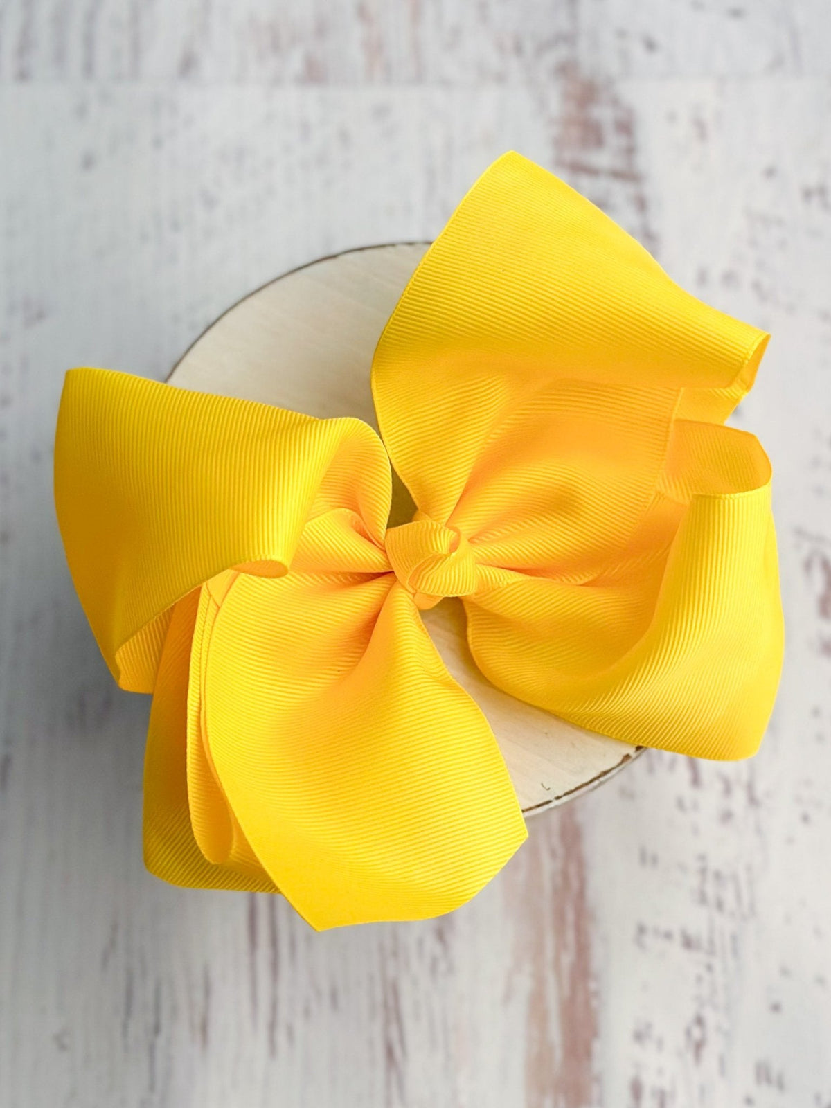 Texas Size Grosgrain Hair Bow - Alligator Clip - 6.5" - 36 colors