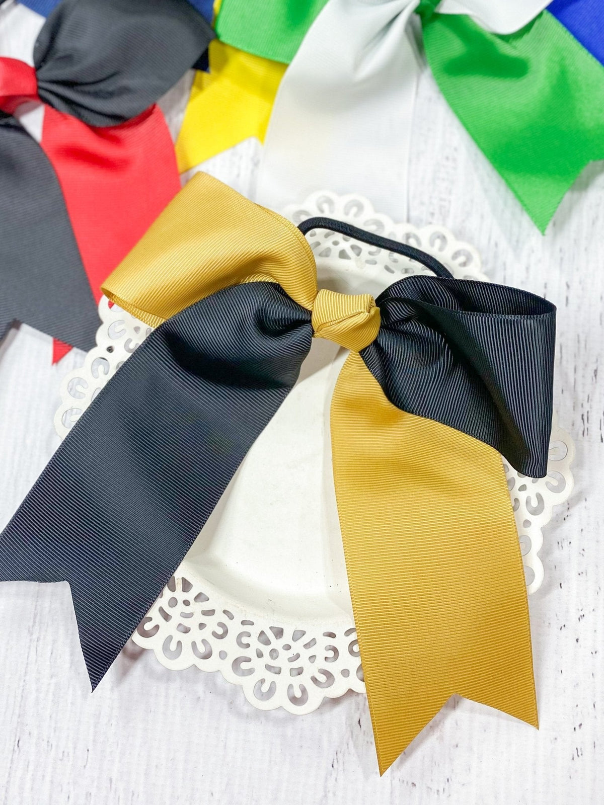 School Spirit Cheer Bows - Pony O - 6"