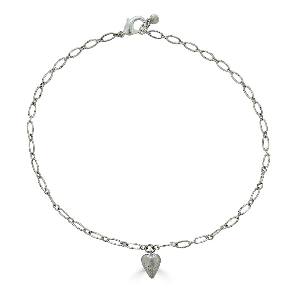 Silver Delicate Heart Necklace