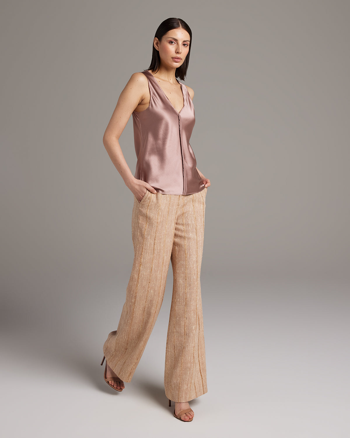 Silk Raw Edge Tank - Core