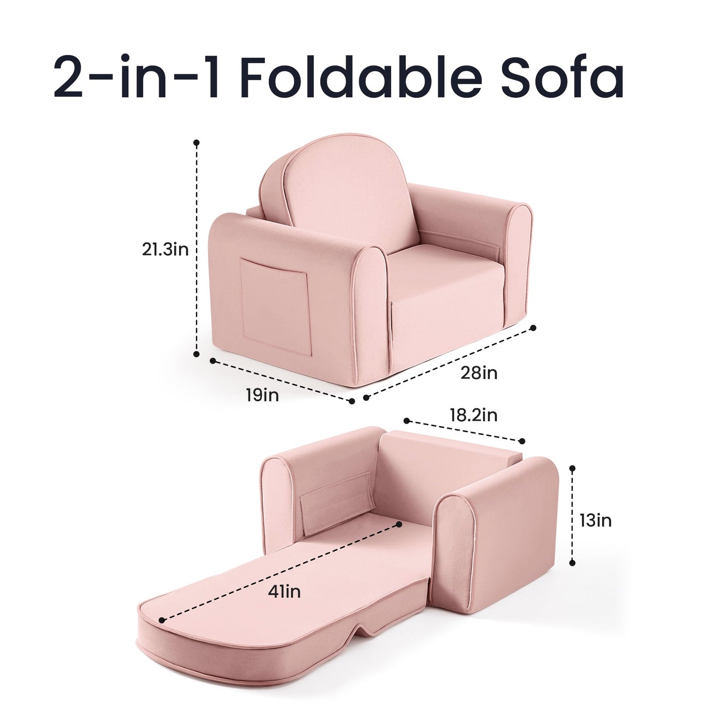 Tiny Land® GentleSnug Kid Chair - Sage