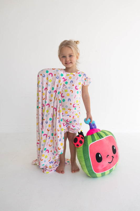 Dream Big Little Co x CoComelon ALPHABET DREAM RUFFLE SHORTS