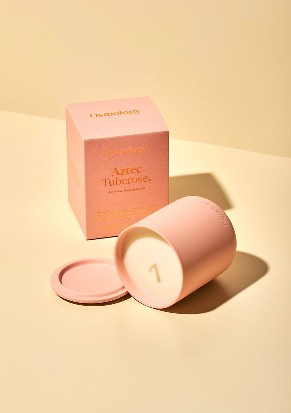 Aztec Tuberose Scented Candle - Peach Almond Milk and Tuberose