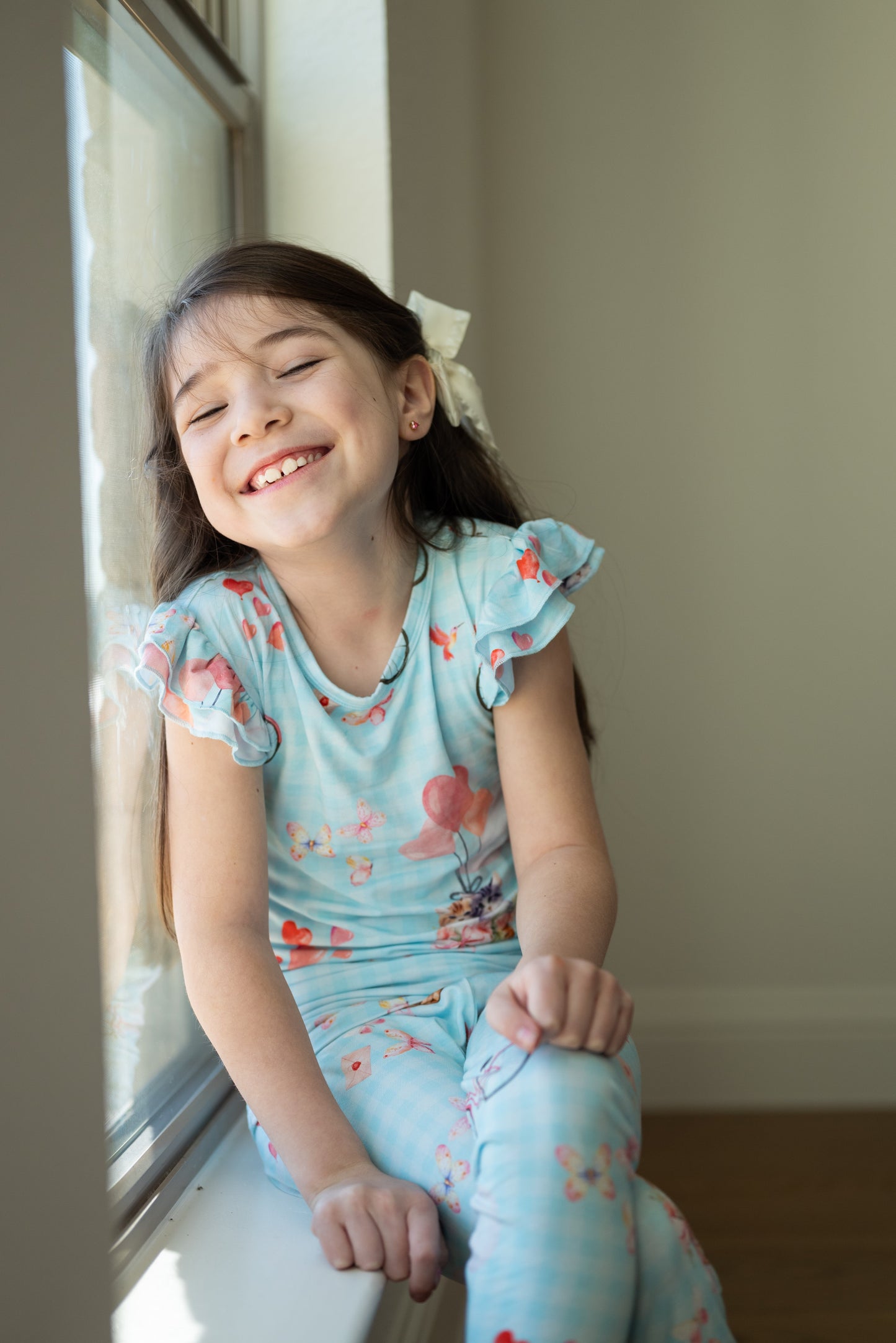 Love Is In The Air Ruffle Sleeve Lounge Set