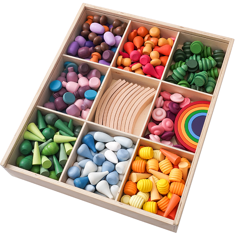 252-Piece Mandala Loose Parts Set