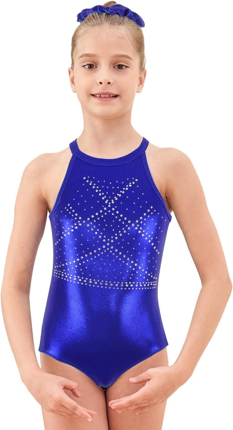 Blue Radiant Sapphire Gymnastics Leotard Outfit Set