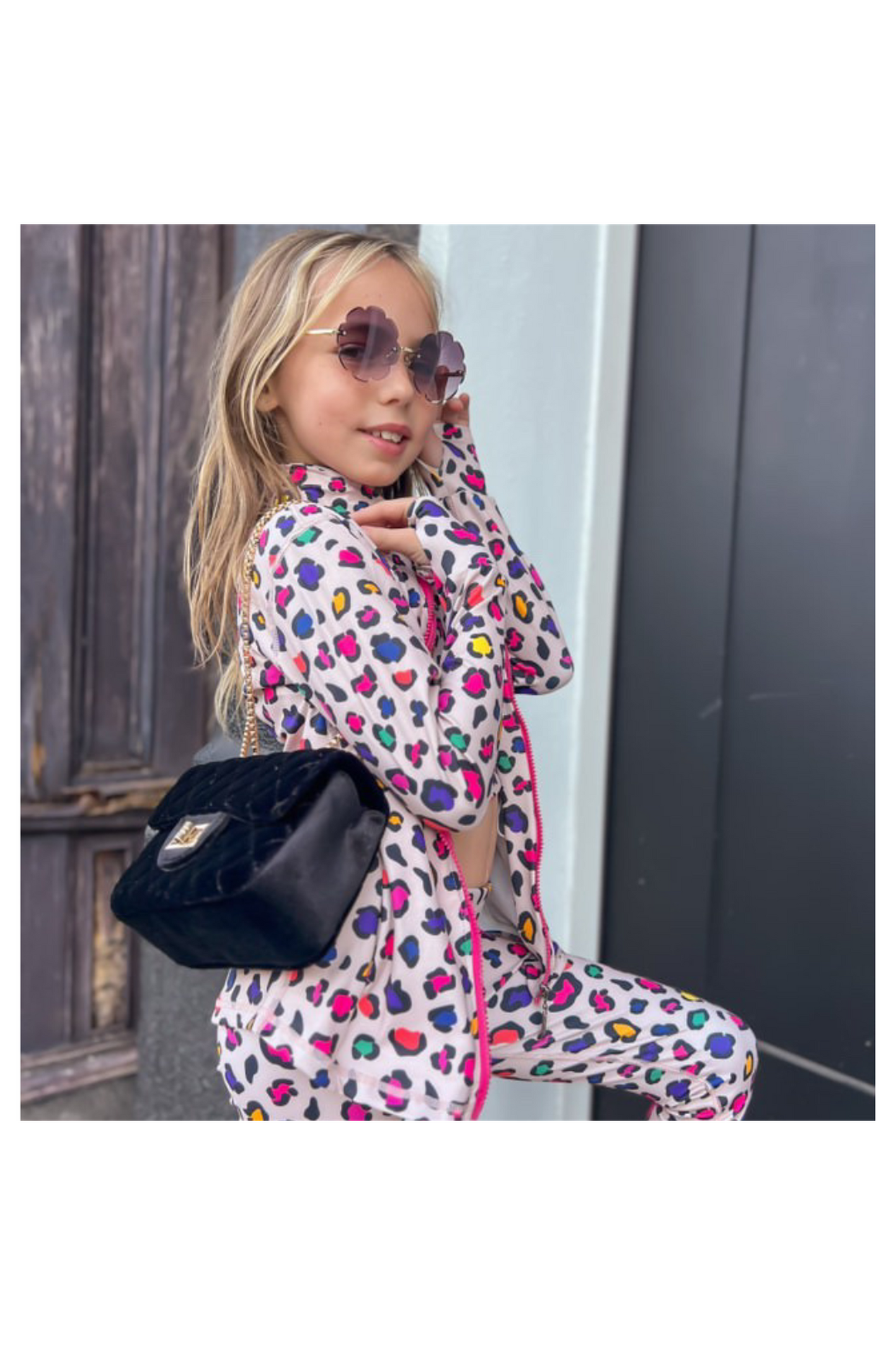 Leopard Athletic Top and Legging Set