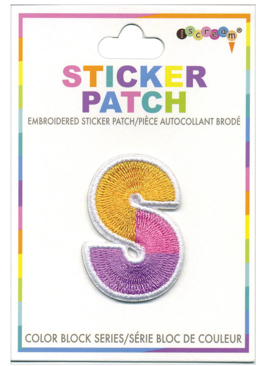 S Colorblock Sticker Patch
