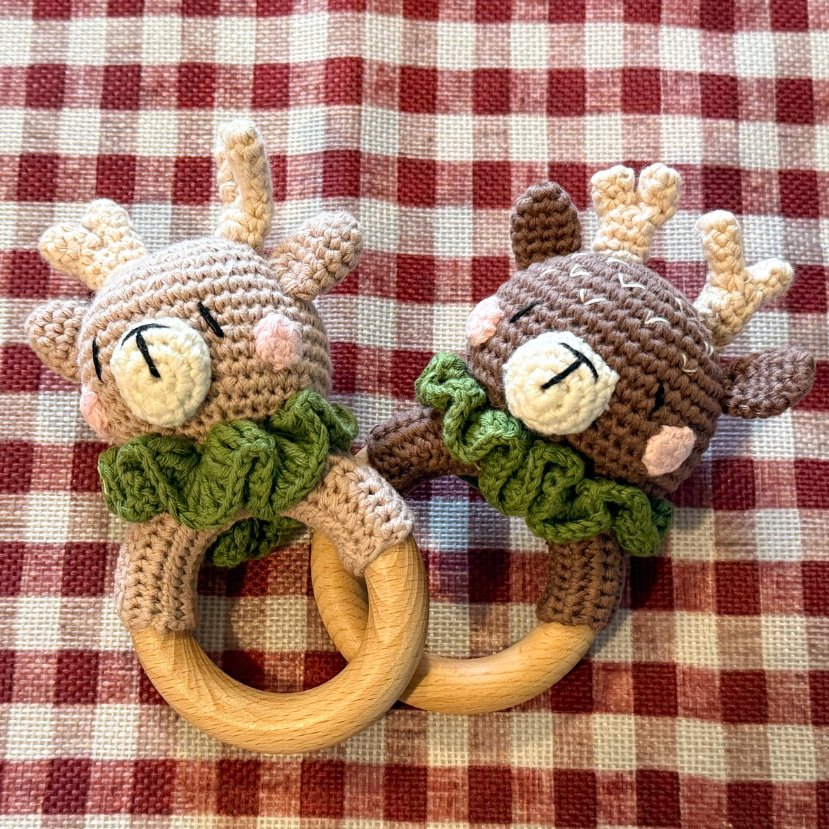Crocheted Reindeer Rattle