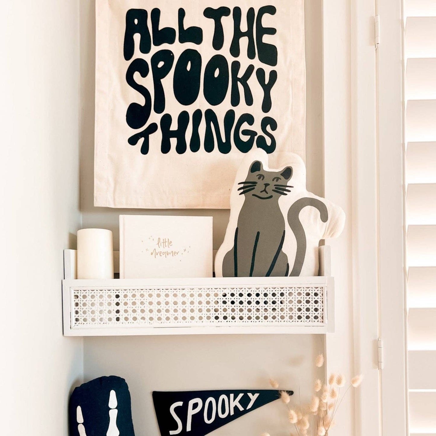 “All The Spooky Things” Canvas Banner | Halloween Wall Flag