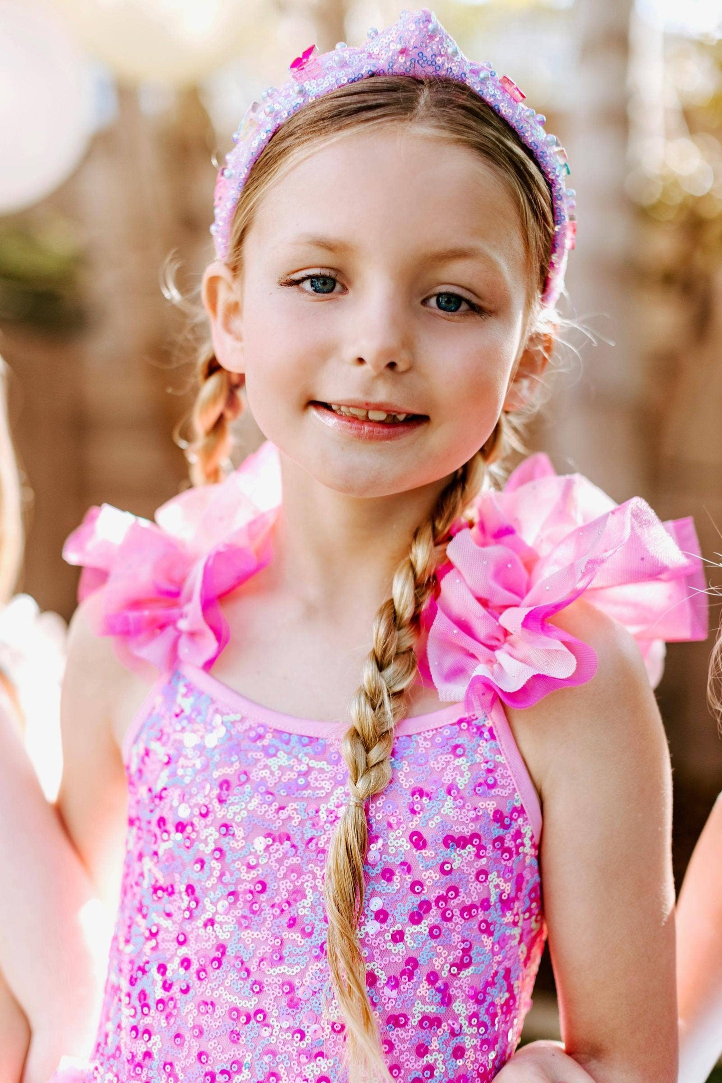Ombre Pink Sparkle Tulle Dress