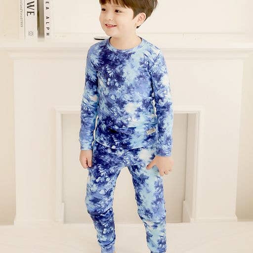 Tie Dye Navy Long Sleeve PJs