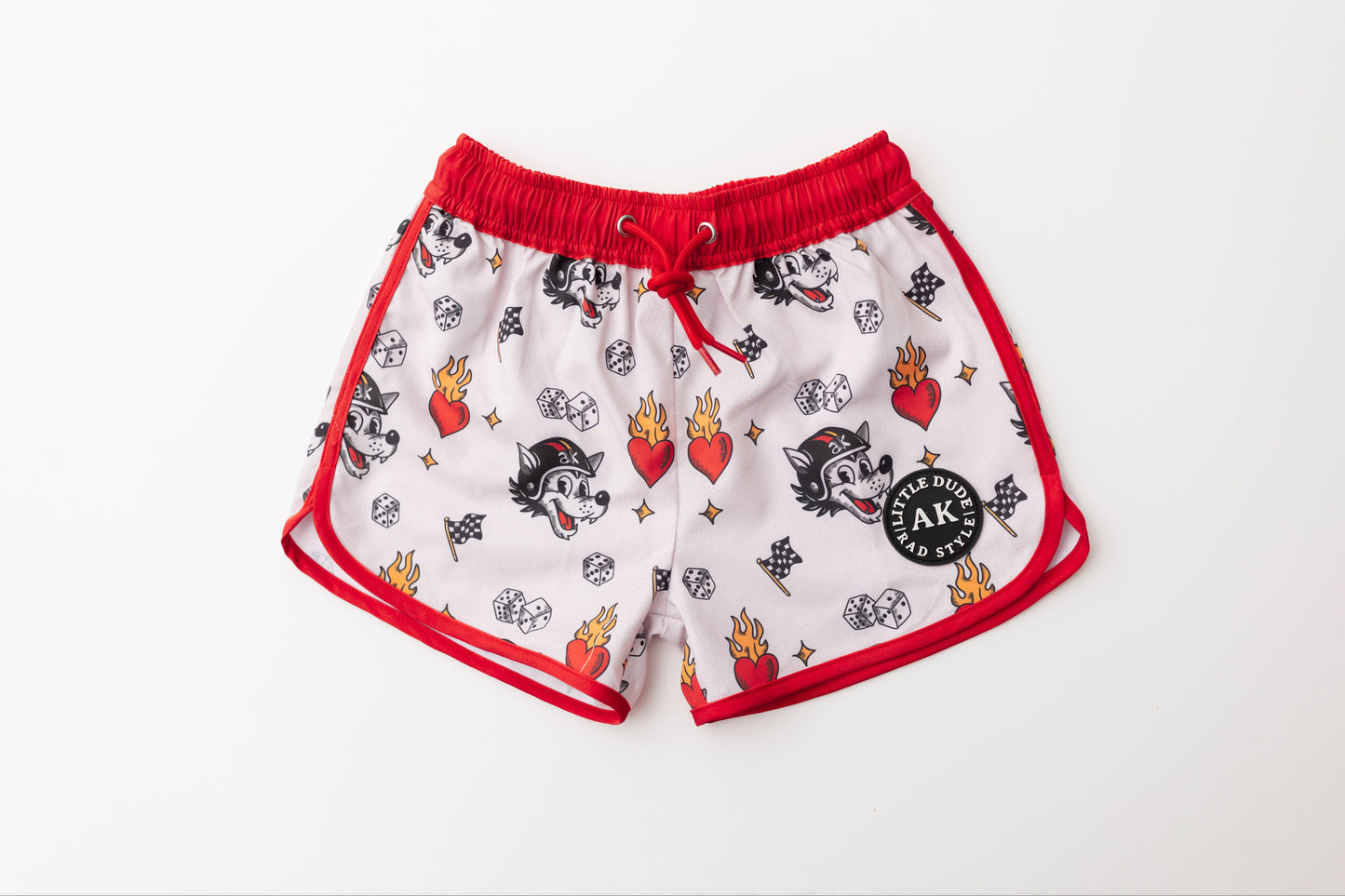 All gas retro hybrid swim shorts
