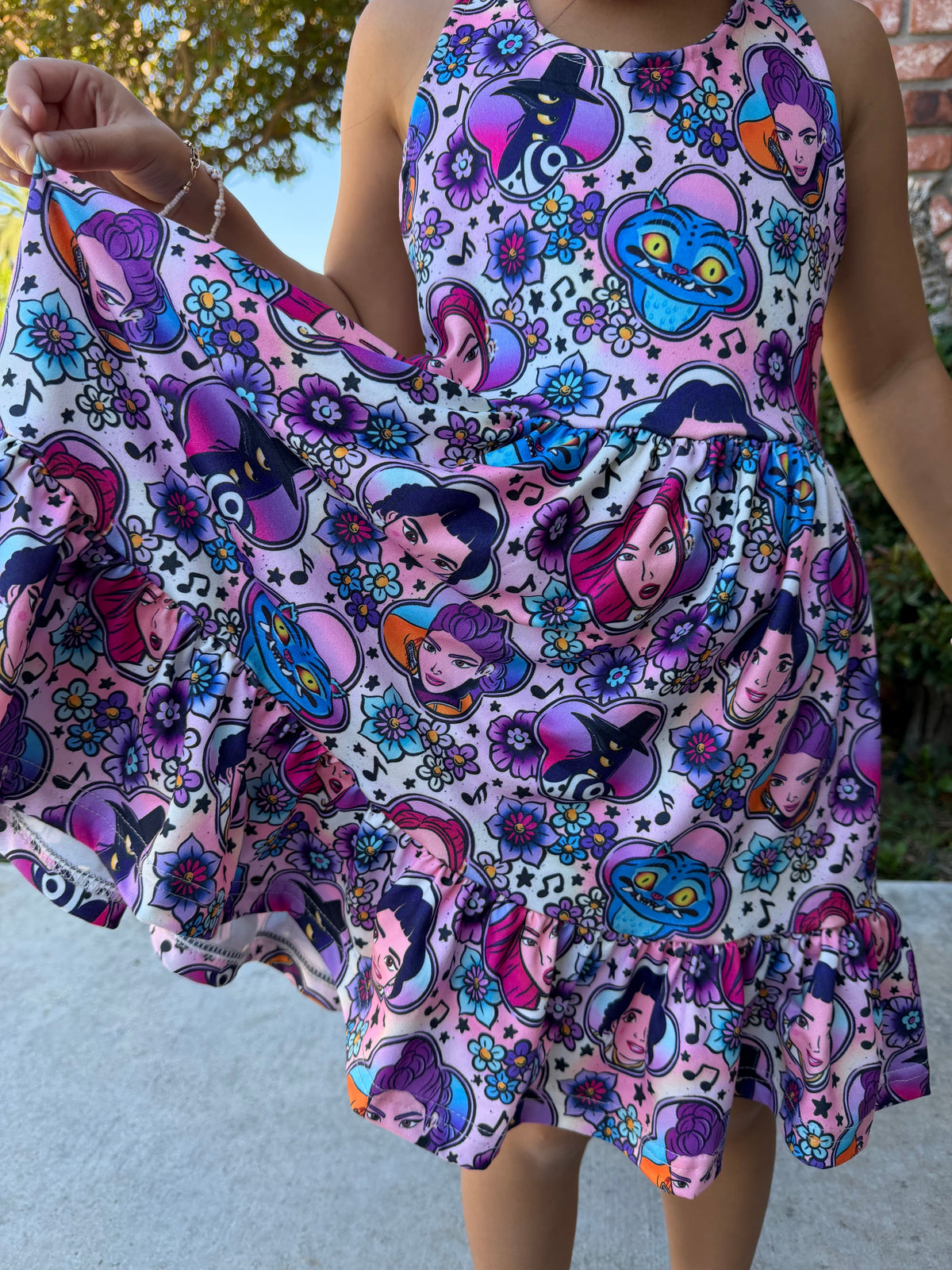 Purple Kpop Girlies Dress