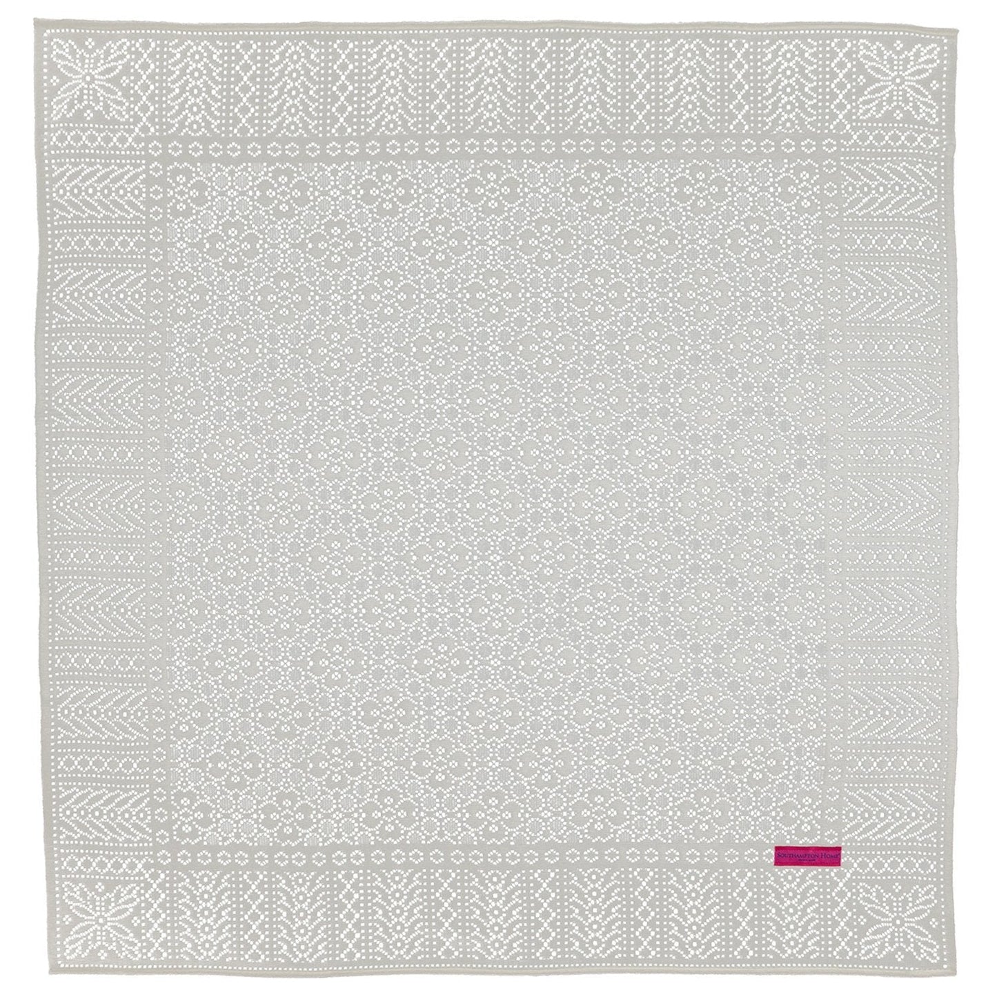 Southampton Home Lace Weave Baby Shawl - Ivory