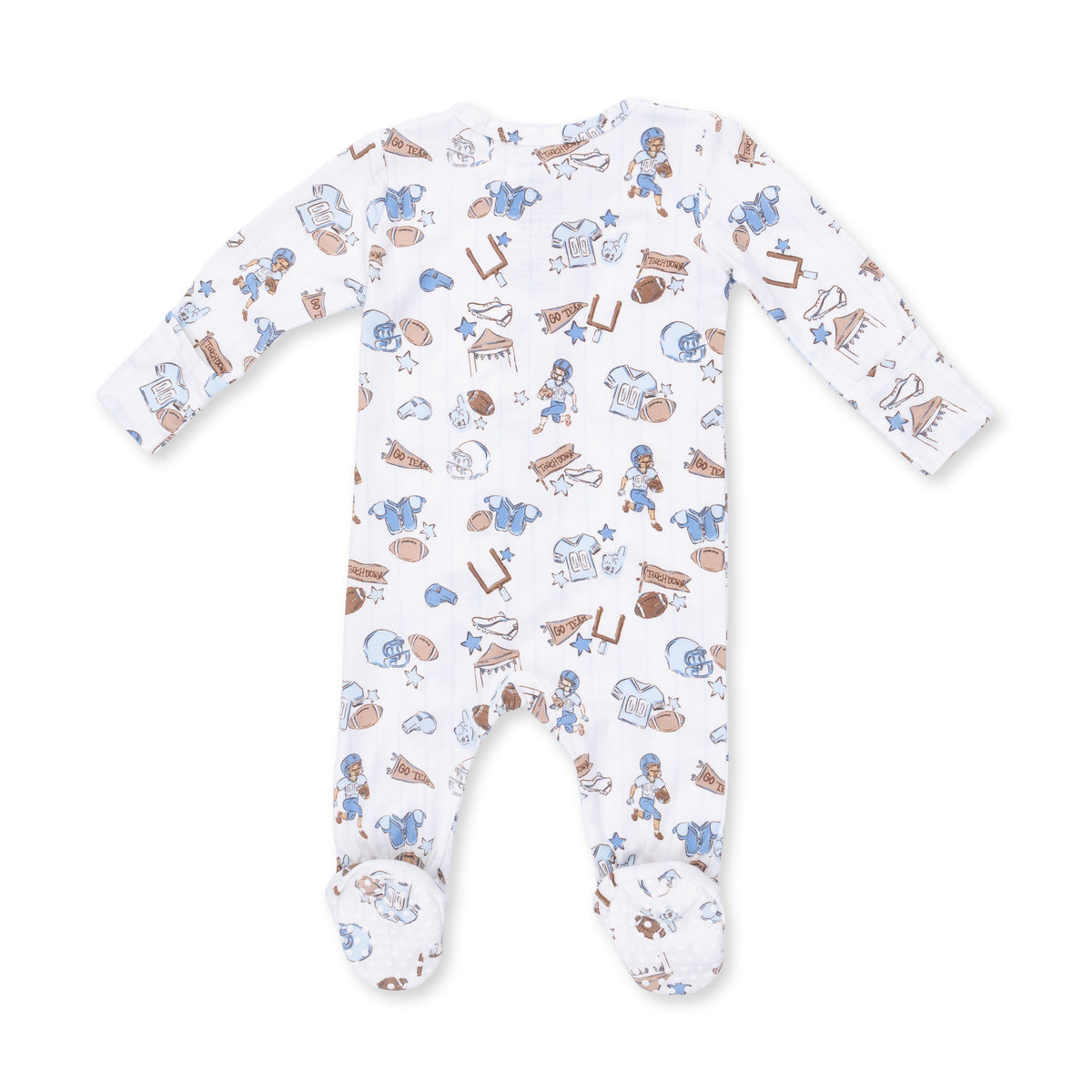 Football Nursery - 2 Way Zipper Footie