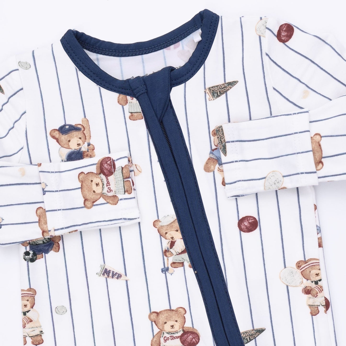 Mixed Sports Bears - 2 Way Zipper Footie