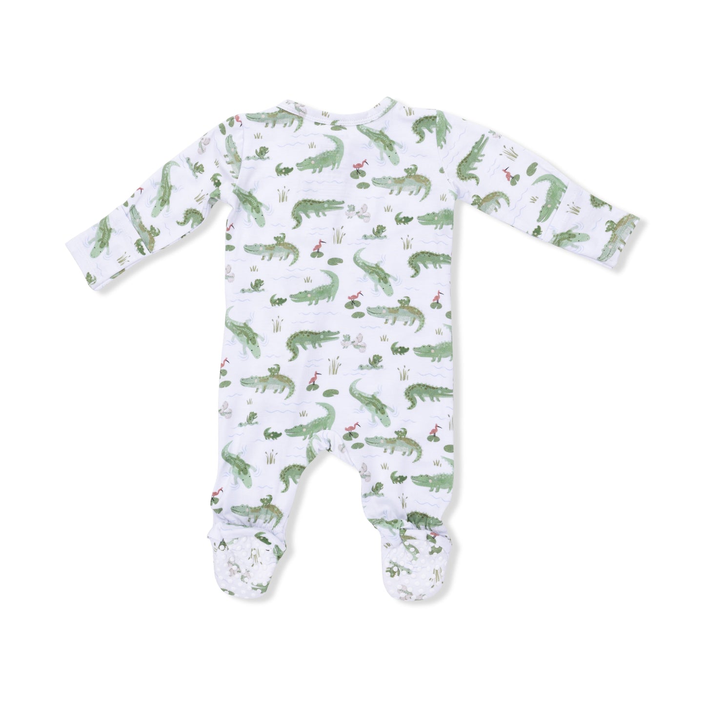 Crayon Alligators - 2 Way Zipper Footie