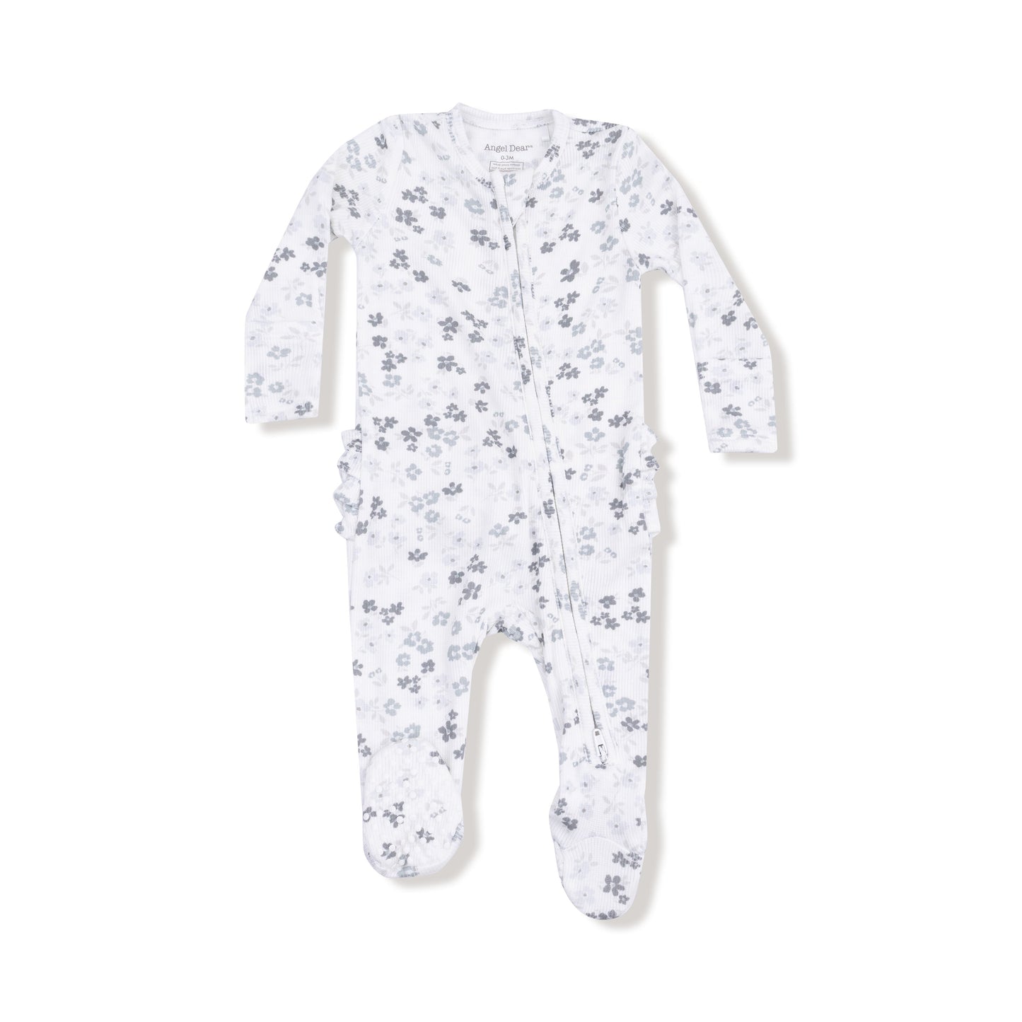 2 Way Zipper Ruffle Back Footie