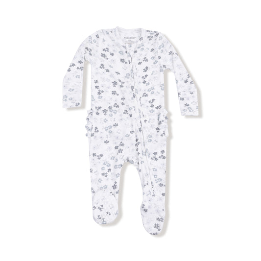 2 Way Zipper Ruffle Back Footie