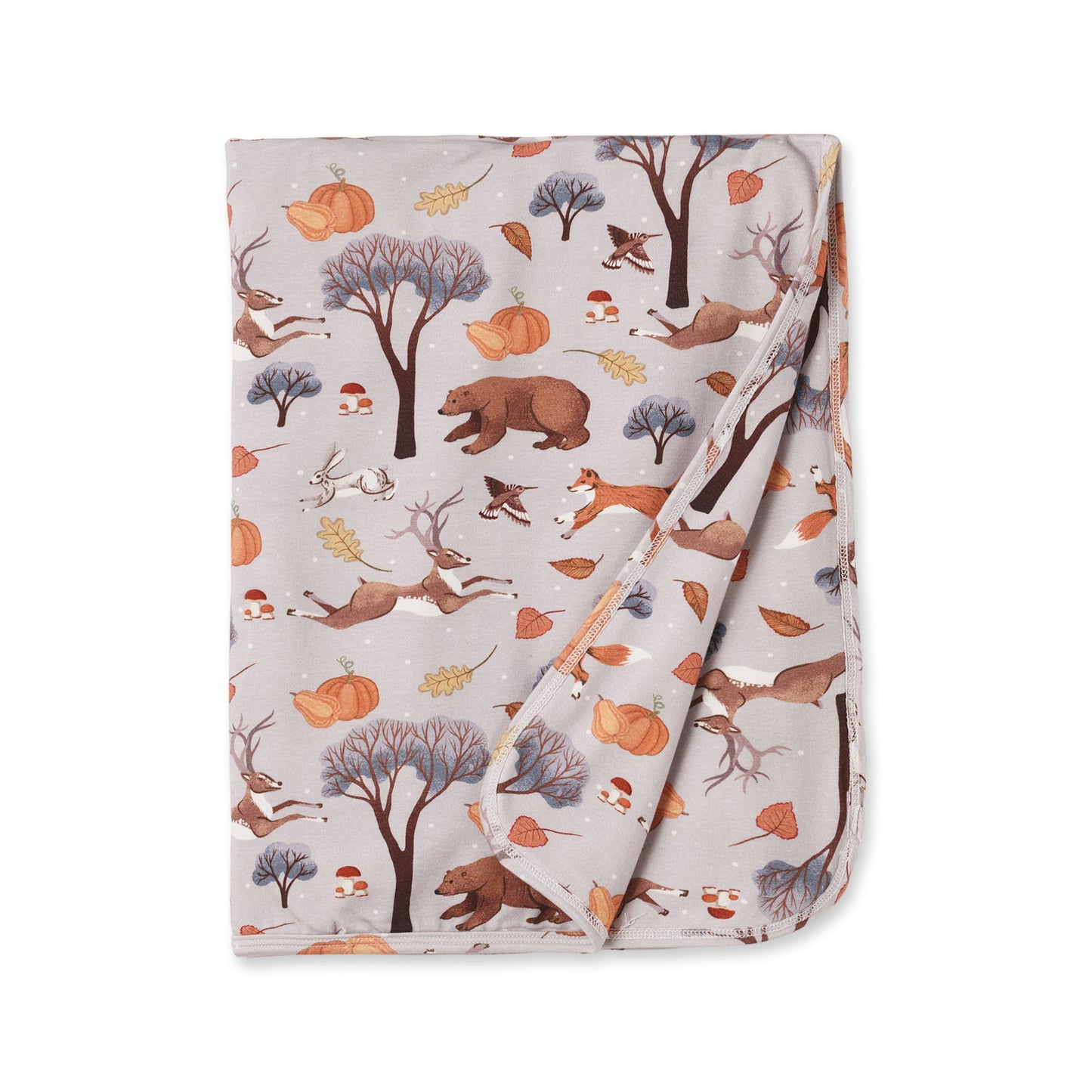 Forest Frolic Stroller Blanket - Soft Bamboo Baby Throw
