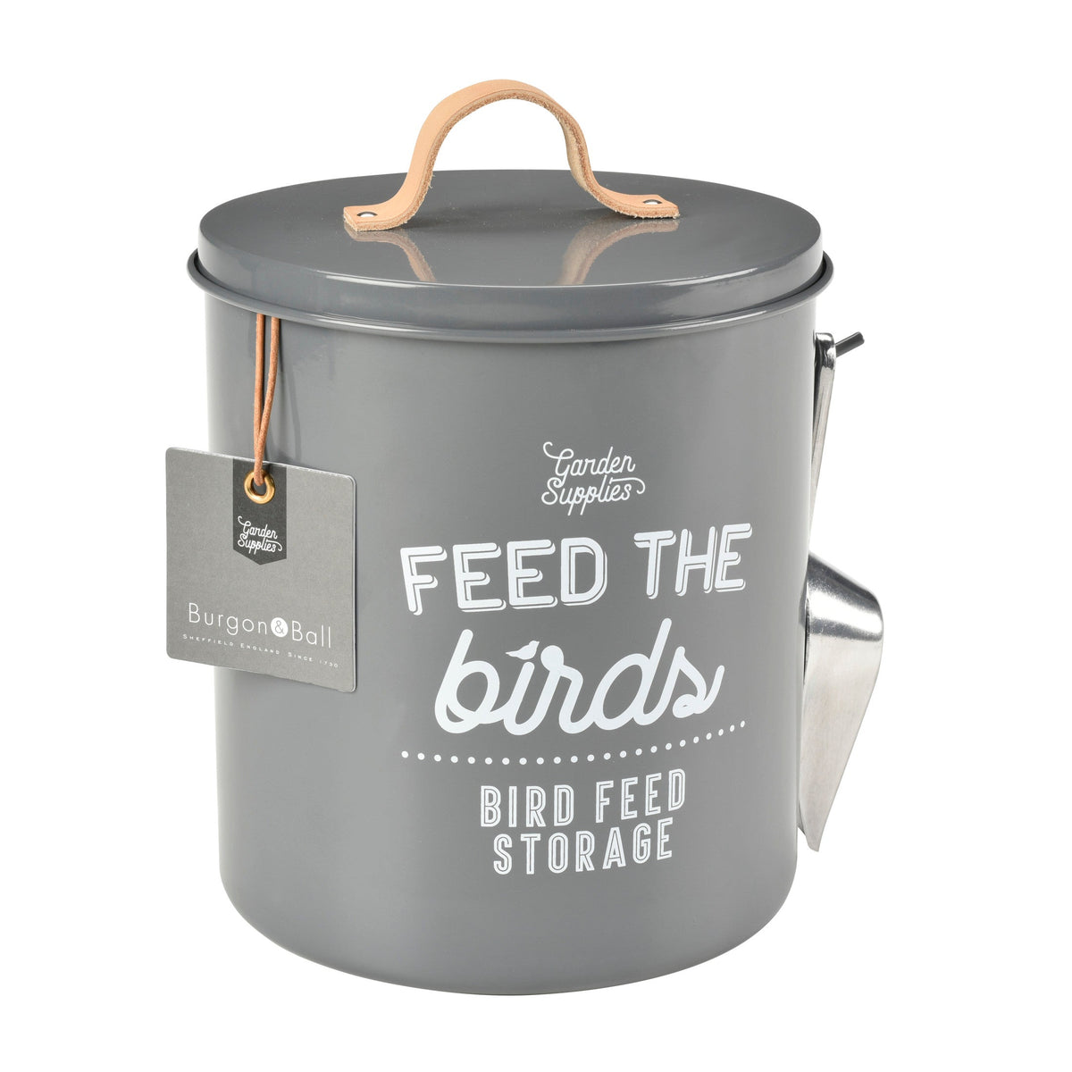 Burgon & Ball® Feed the Birds Tin, Charcoal