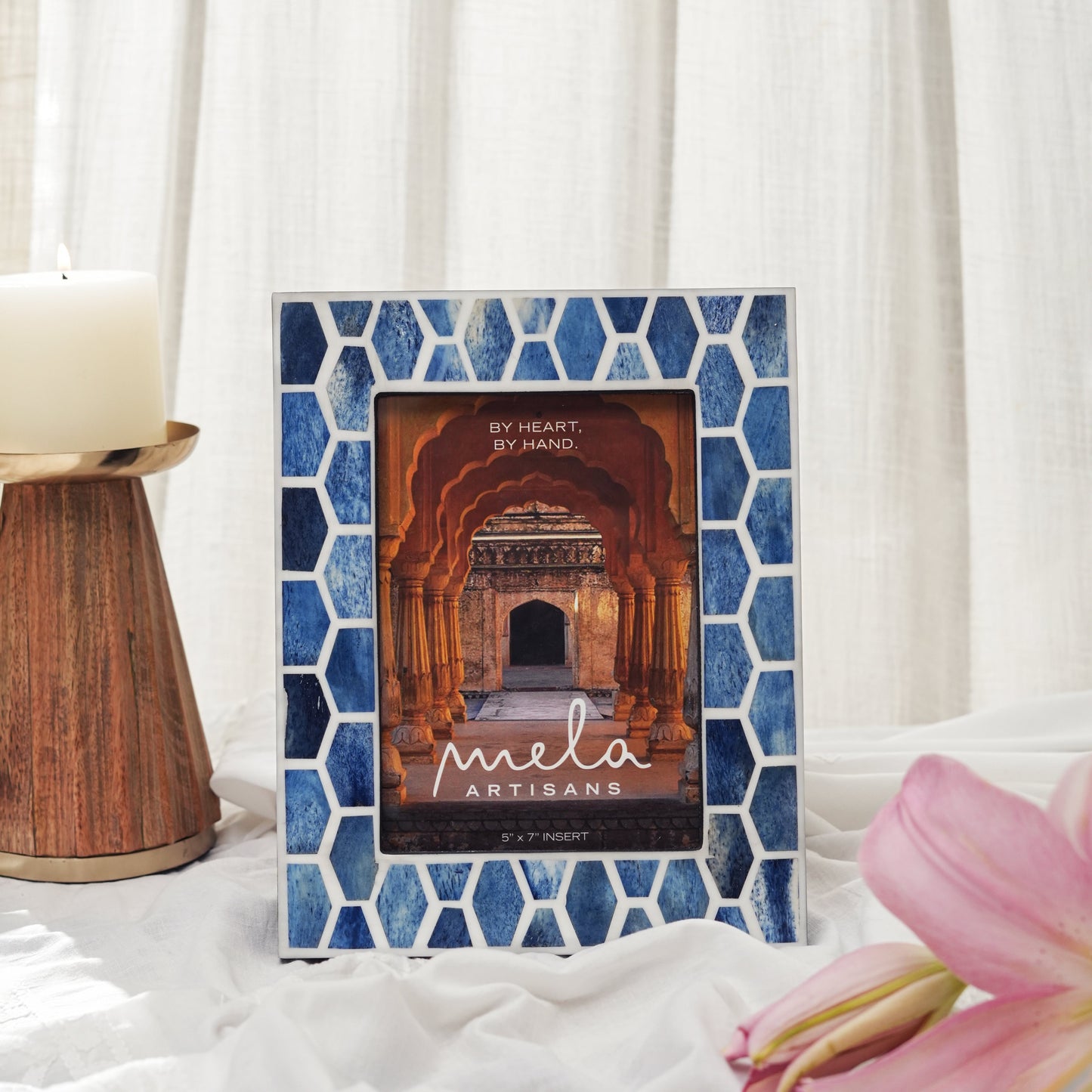 Gramercy Bone Inlay Photo Frame 5x7
